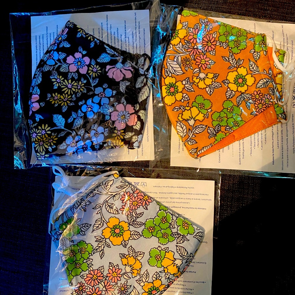 Tory Burch beautiful floral masks